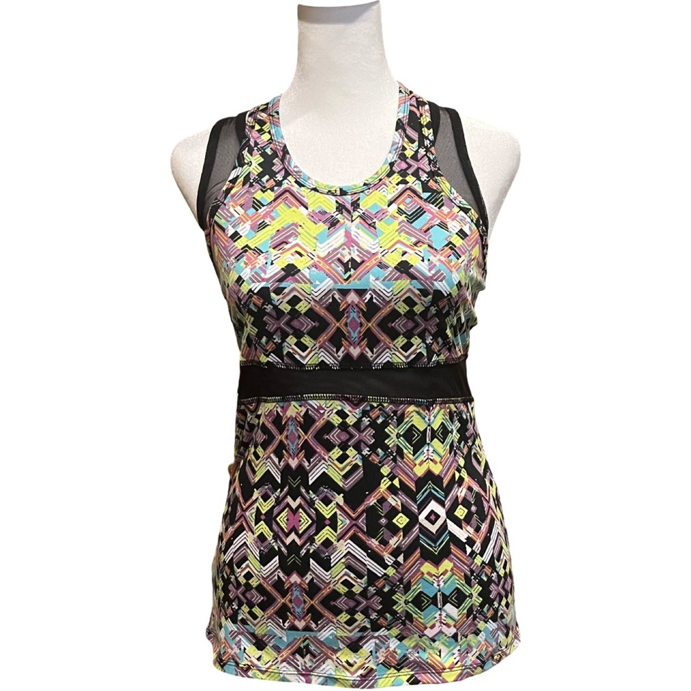 Soybu Multicolor Geometric layered Tank Top